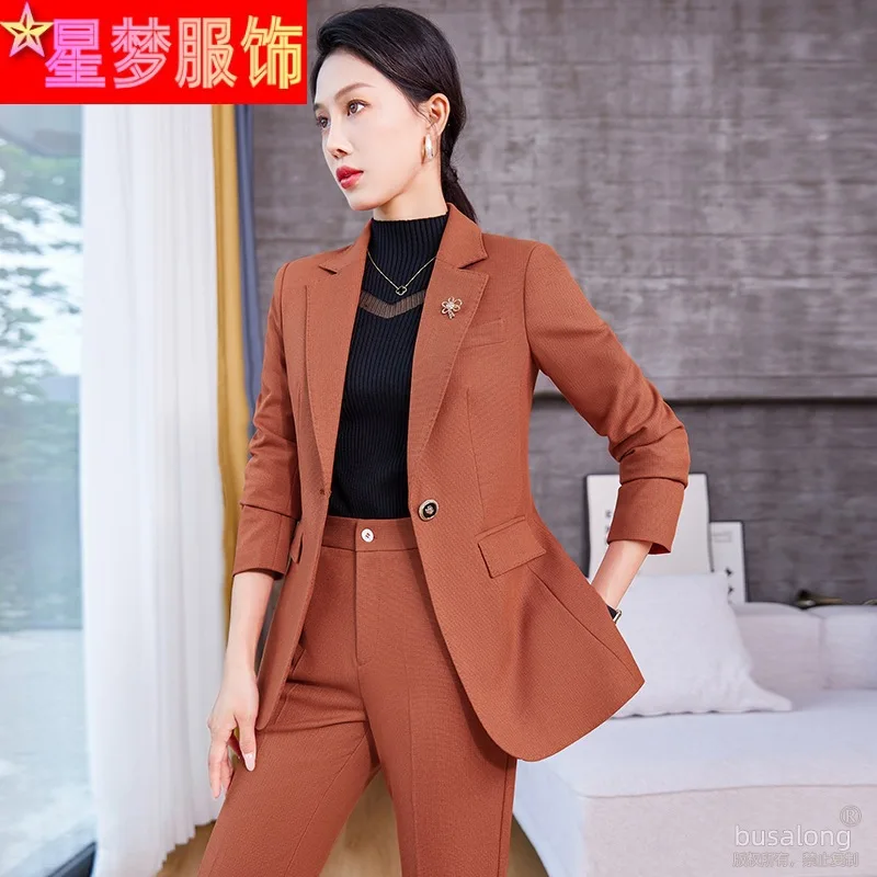 

Autumn and Winter Long Sleeves Business Wear Suit Graceful and Fashionable Formal Suit Jacket Business Manager Work Clothes Fema