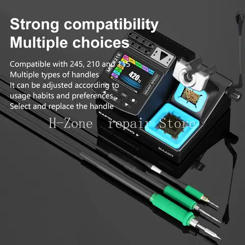 MAANT C210 Soldering Station 200W 60-460°C for Phone Repair with Smart Handle LCD Screen Fast Heating Overload Protection