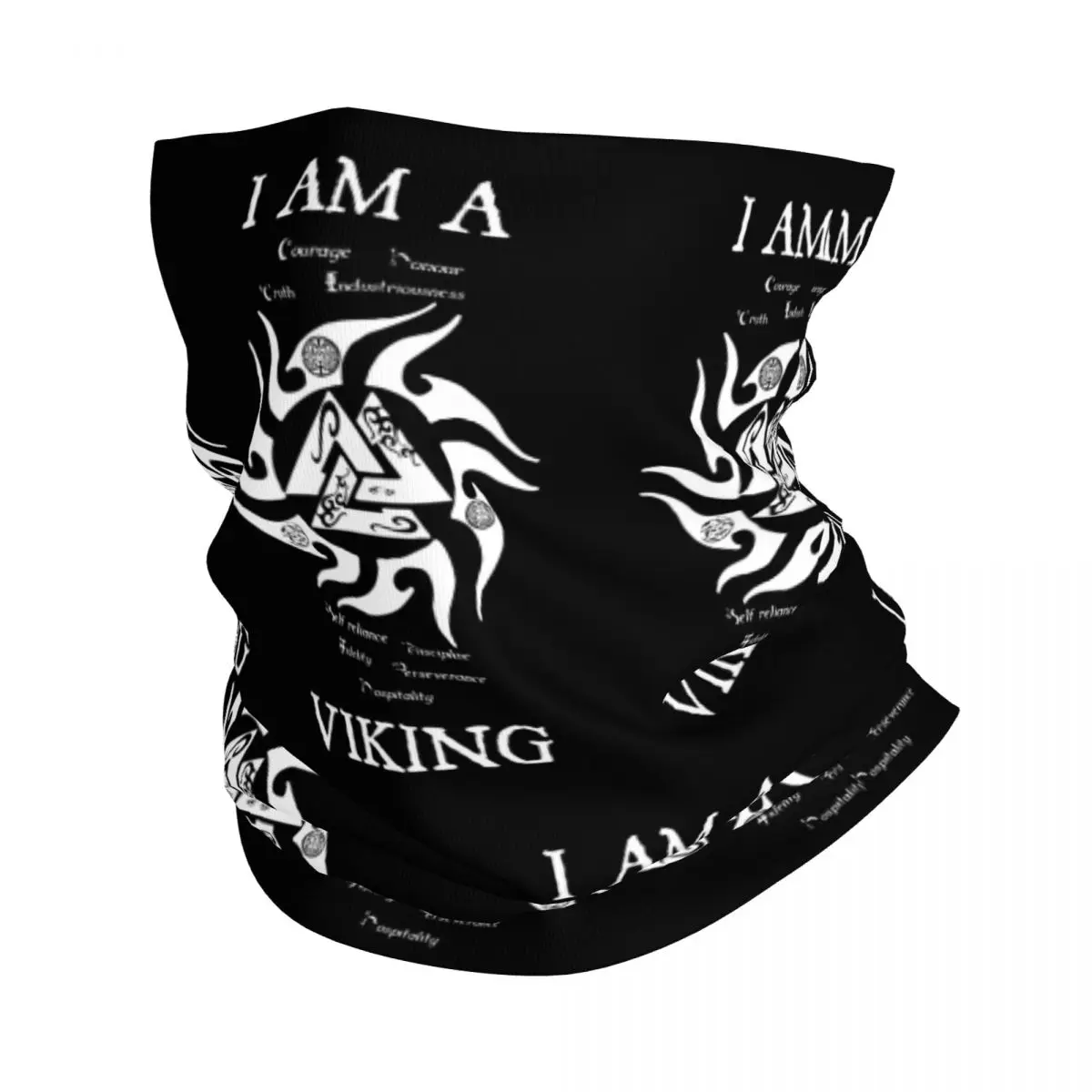 Vikings Bandana Neck Gaiter Printed Rollo Lagertha Balaclavas Wrap Scarf Multifunctional Headwear Fishing for Men Women Adult