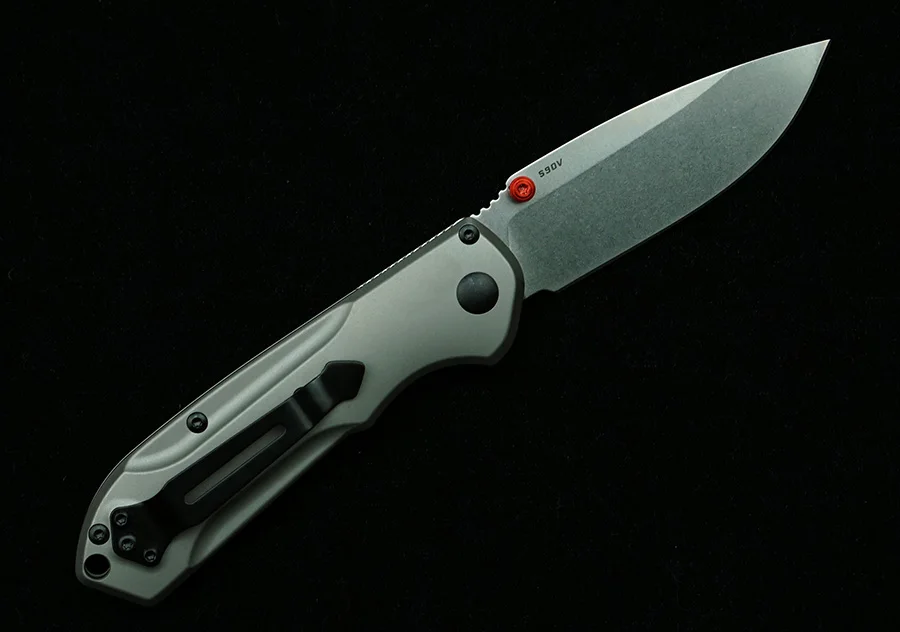 New Mini 565Ti Freek Folding Knife Mark S90V Blade Titanium Handle Outdoor Camping Survival Kitchen Practical EDC Tools