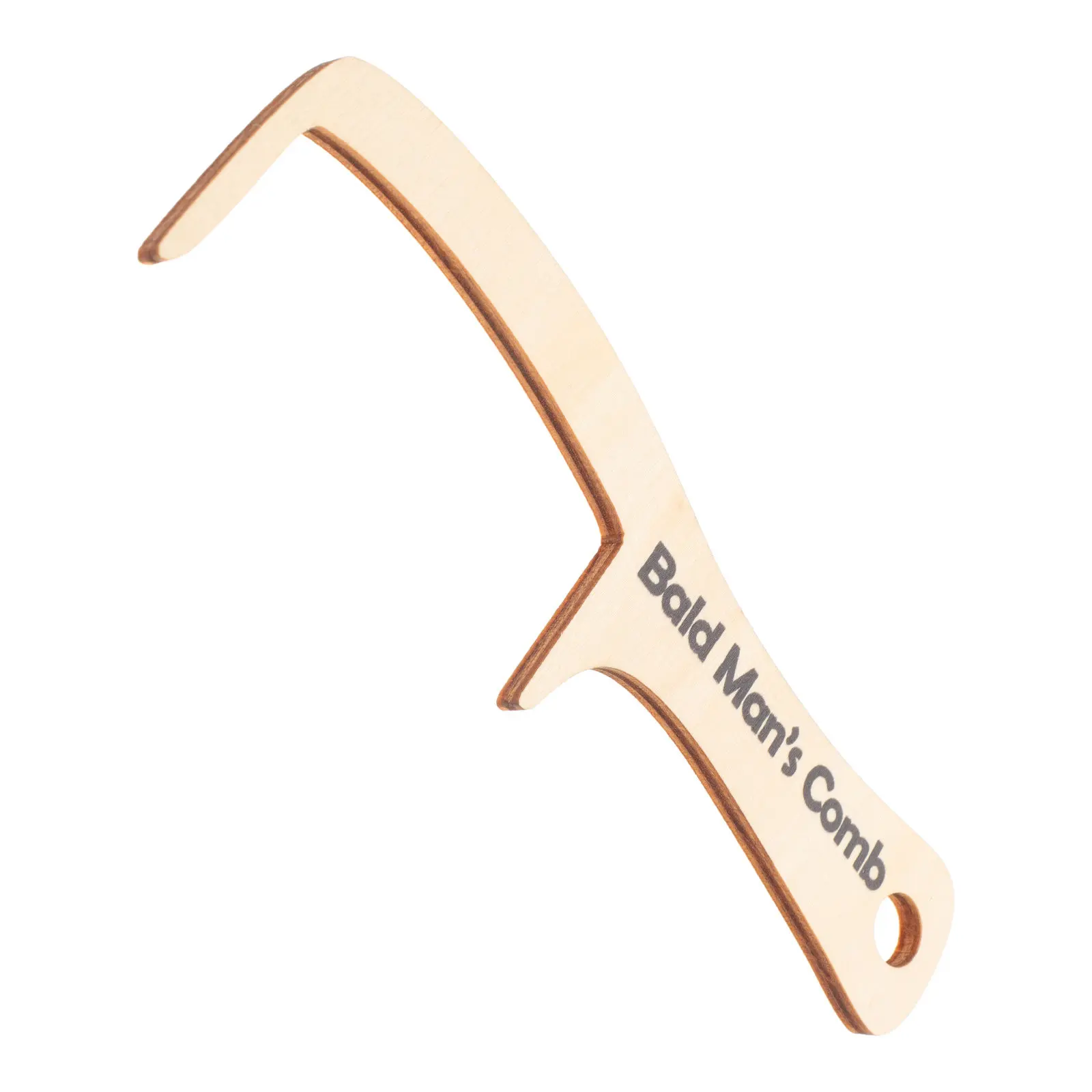Wooden Bald Comb Funny Grooming Tool for Bald Men Large Wide Tooth Prank Hairbrush Clown Costume Comedy Act Favor