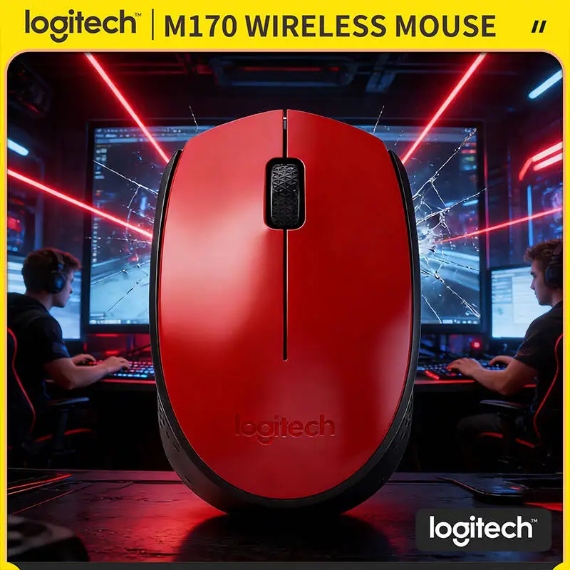 

Беспроводная мышь Logitech M170: компактный дизайн, радиус действия 10 м, 2,4 ГГц, 12 месяцев автономной работы, ультралегкая, для ежедневного использования дома и в офисе