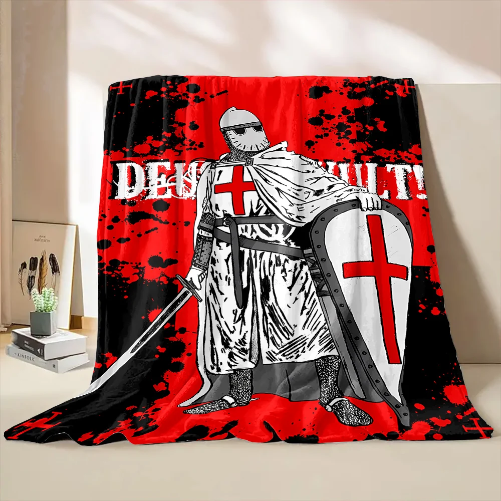 Ancient Mysterious Knights Templar Blanket, Soft Throw Blanket for Home Bedroom Bed Sofa Picnic Travel Office Rest Cover Blanket