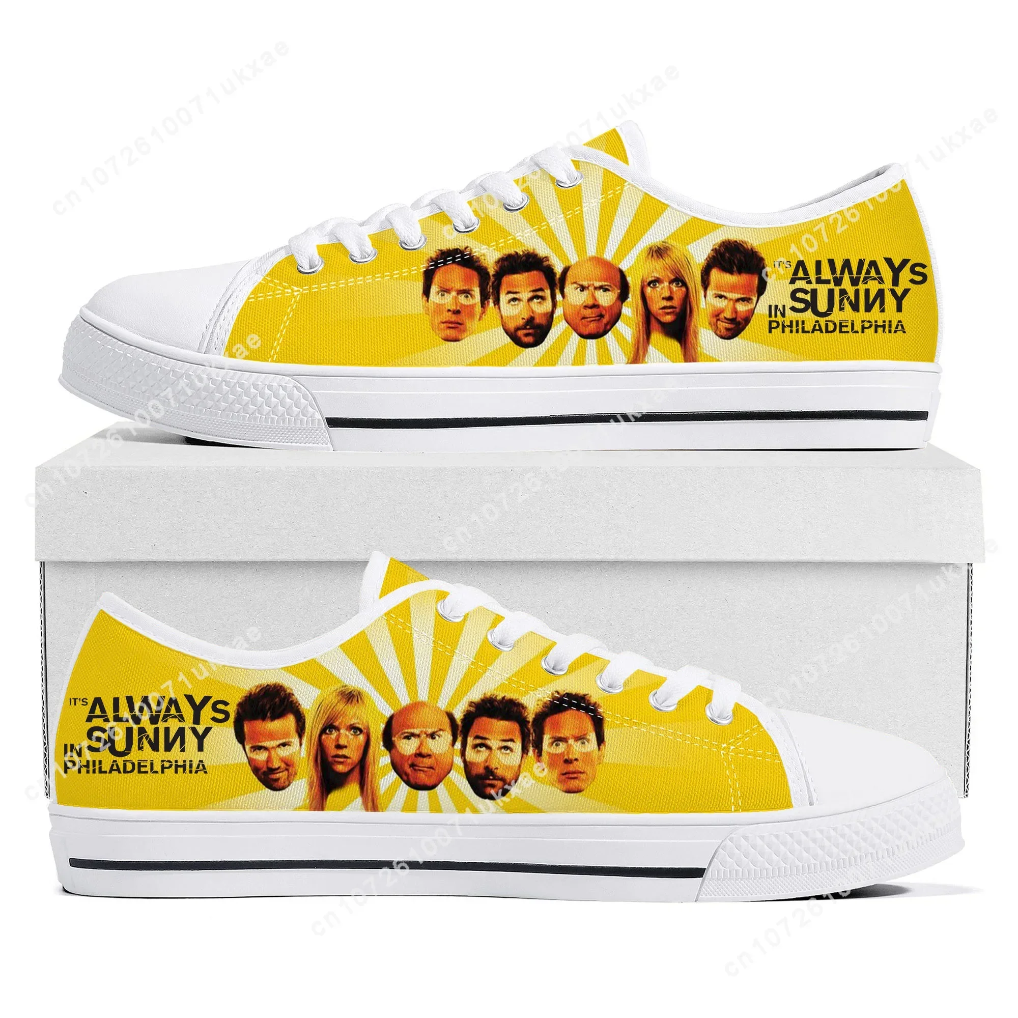 It's Always Sunny in Philadelphia Low Top Sneakers Mens Womens Teenager Frank Reynolds Canvas Sneaker Casual Shoes Custom Shoe