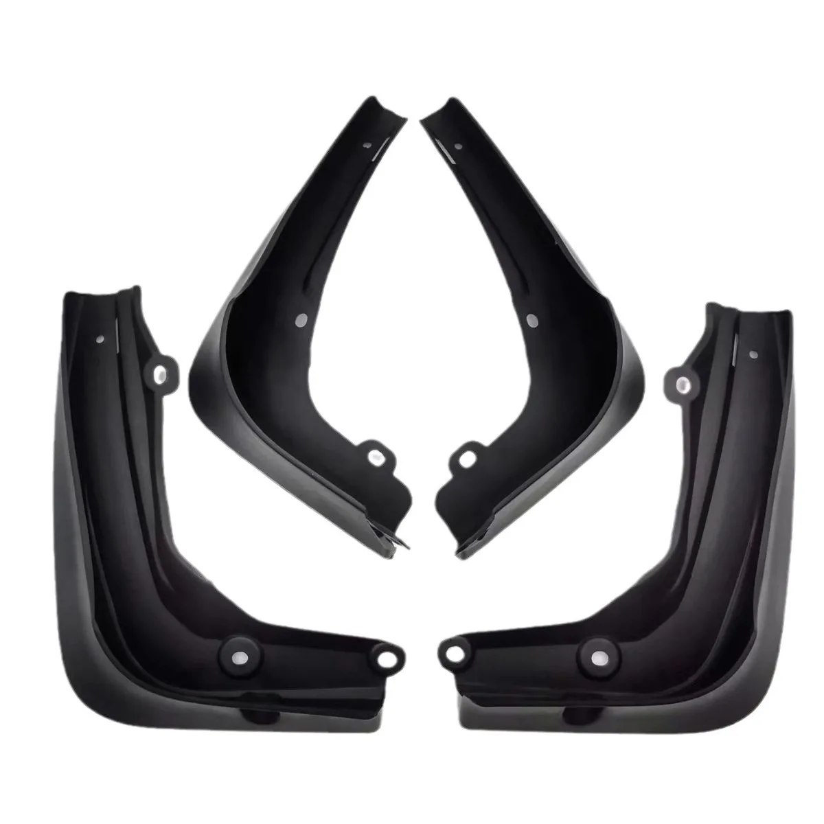 4 قطعة السيارات الإطارات قطعة من نسيج مقاوم للماء منع الطين الرش سيارة الطين رفرف الحاجز اكسسوارات الكسوة ل تسلا نموذج S 2021-2025 #2