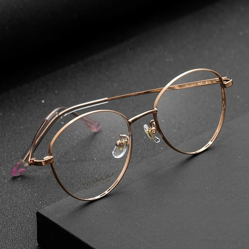 

Big Size Exquisite Round Alloy glasses frame men women optical Myopia Presbyopia prescription Lenses attachment Retro eyewear