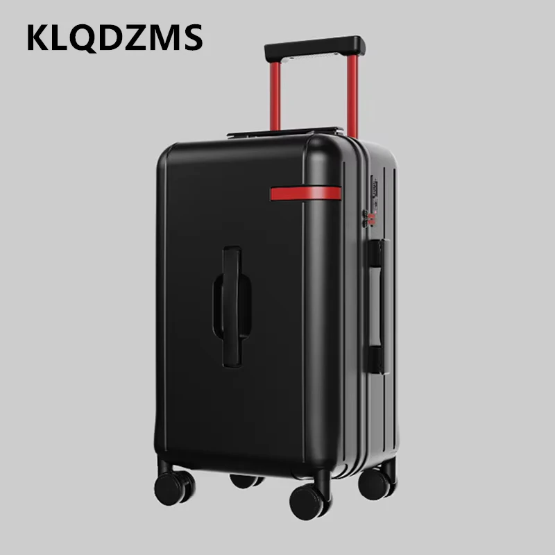 KLQDZMS Bagaglio a mano 20 "24" 26 pollici Trolley di grande capacità Valigia da uomo ABS + PC Valigia d'imbarco Valigia da viaggio Essenziale