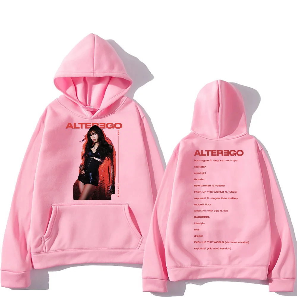 LISA  Alter Ego 2025 New Hoodies Kpop LISA New Clothing Women/Men Fashion Grunge Aesthetic Sweatshirt Casual Large Y2K Pullovers