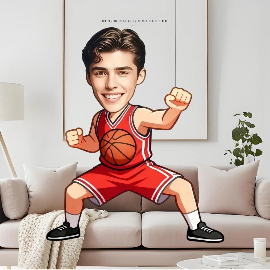 Custom Avatar Pillow, Unique Style, Multi-Functional Home Decor Gift, Sofa Decoration, Perfect Gift Choice for Halloween, Valent