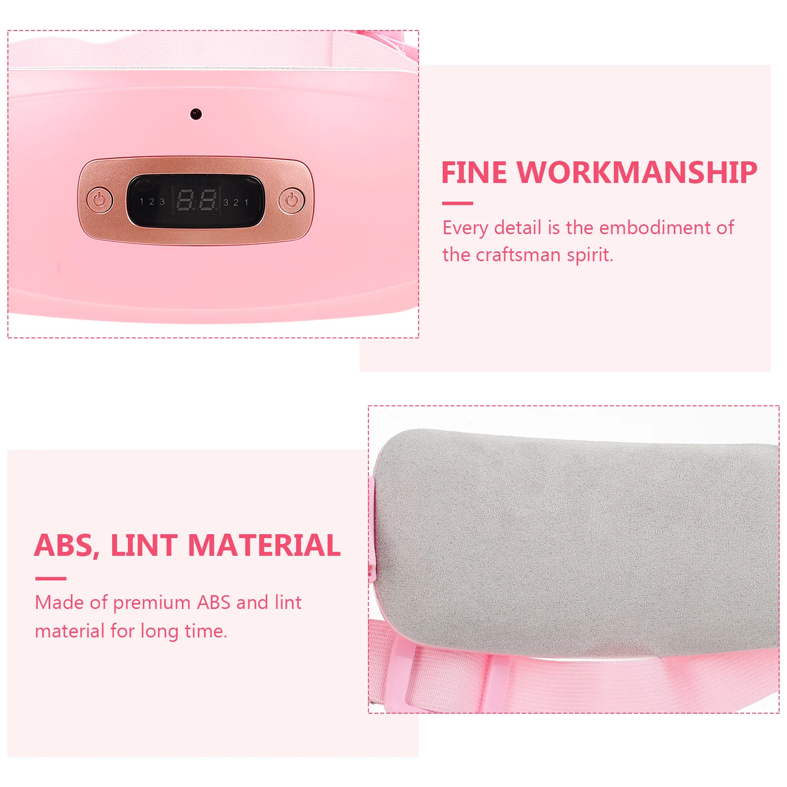 

Менструальная грелка для облегчения судорог, АБС-пластик, материал для ворса, прочный, практичный, простой в использовании, подарок для женщин и девочек, согревающий пояс для матки, интеллектуальный