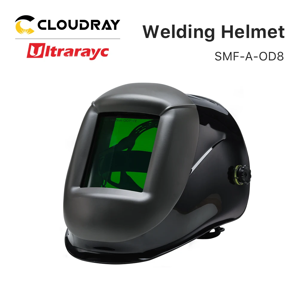 Ultrarayc Laser Safety Welding Helmet OD8+ Fiber YAG UV Laser 190-450nm & 900-1800nm Protect for Laser Welding Cutting Machine