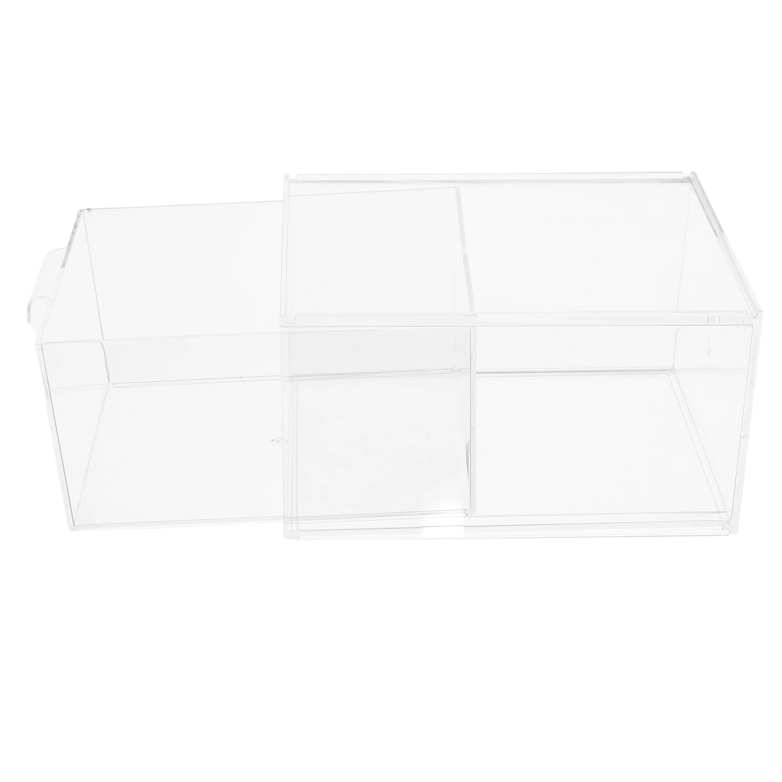 

Acrylic Makeup Storage Box Large Capacity Dust Proof Clear Display Container Stackable Miscellaneous Holder Desk Organizer