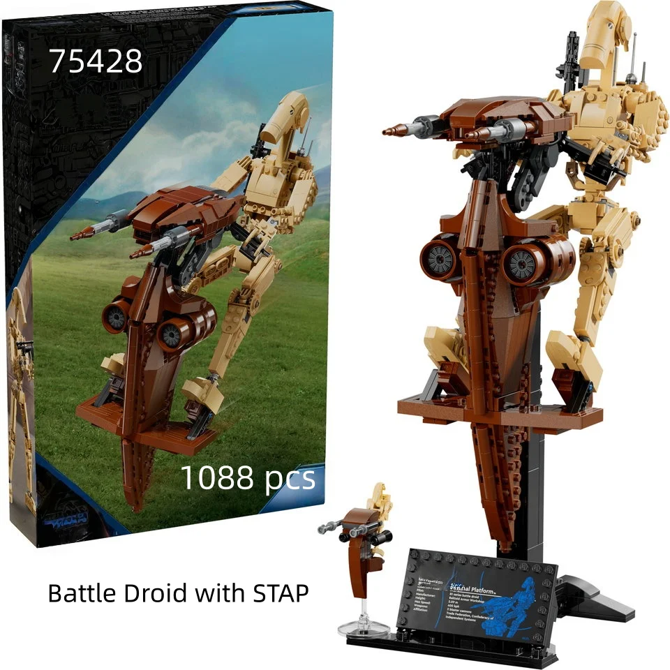 1088pcs Blocks New Space Battle Droid with STAP Building Robot Alien Model  Assemble Toy Creative Children Gift a