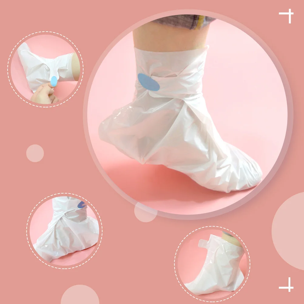 

50pcs Foot Therapy Covers Thickened Disposable Pedicure Tools Deodorizing Plastic Home Salon Care