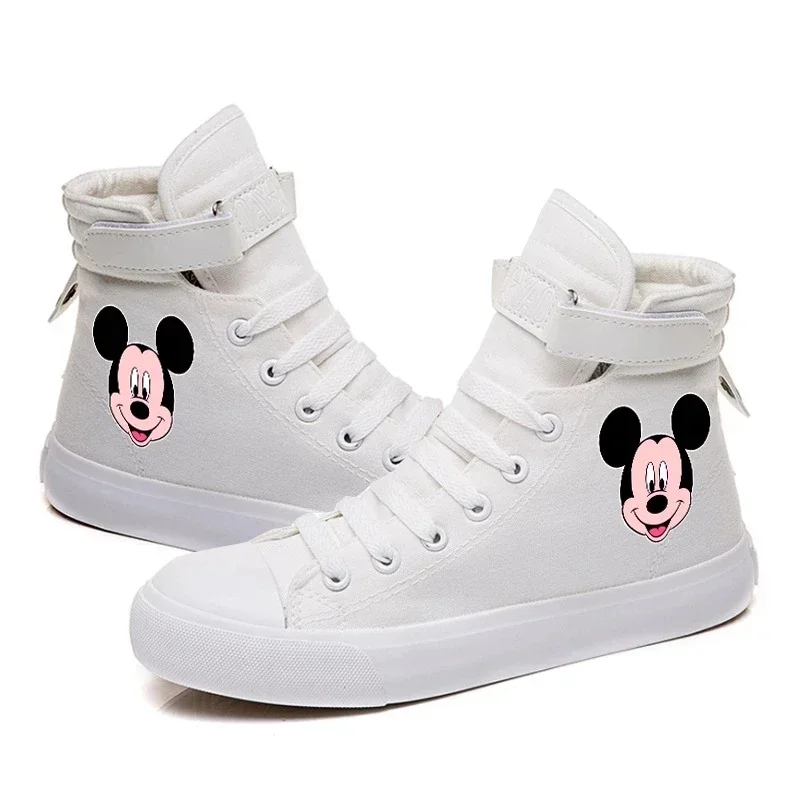 Disney Big Children Cartoon Minnie Mickey Mouse Soft Sole Casual Shoes Adult Men\'s Women\'s Sports Shoes Student Running Shoes