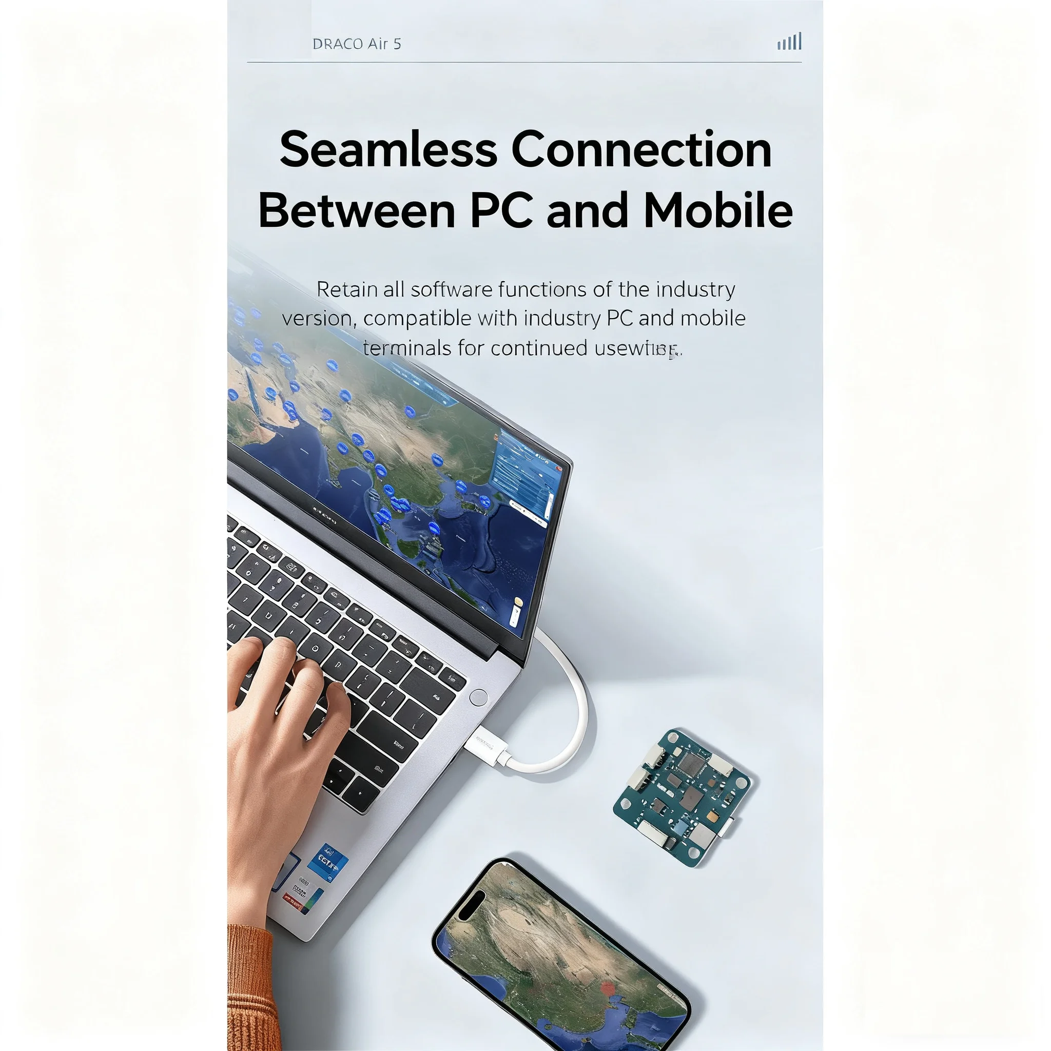 نطاق إمداد الطاقة للتحكم في الطيران الصناعي BOYING DRACO Air5 الأصلي الجديد 2-8S سهل الحفاظ على طائرات بدون طيار RC والطائرات بدون طيار RC ثلاثية الأبعاد #4