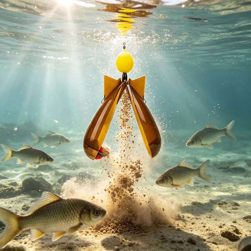 Carp Fishing Rocket Feeder Spod With Float Tail Bait Launcher For Pellet Boilie Bait Carp Fishing Tackle Accessory - view 3