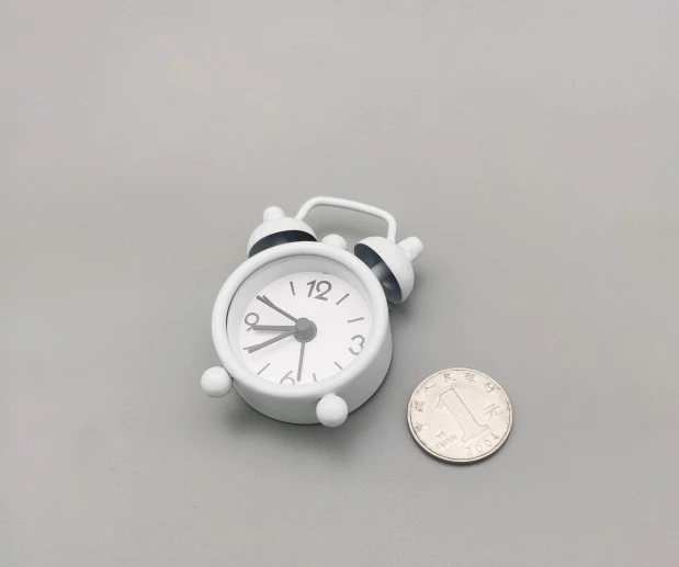 Mini Alarm Clock Cute Moveable Time Alarm Metal Ultra Small Ornament