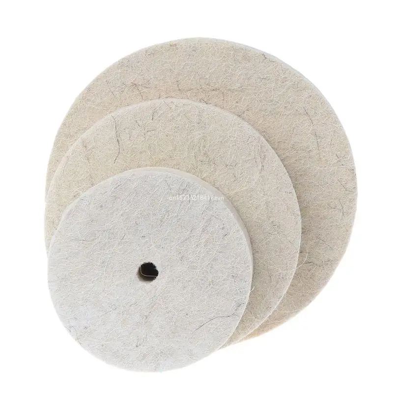 Felt Polisher Disc 75mm/100mm/125mm for Bench Grinder Rotary Tool Wear-resisting Dropship