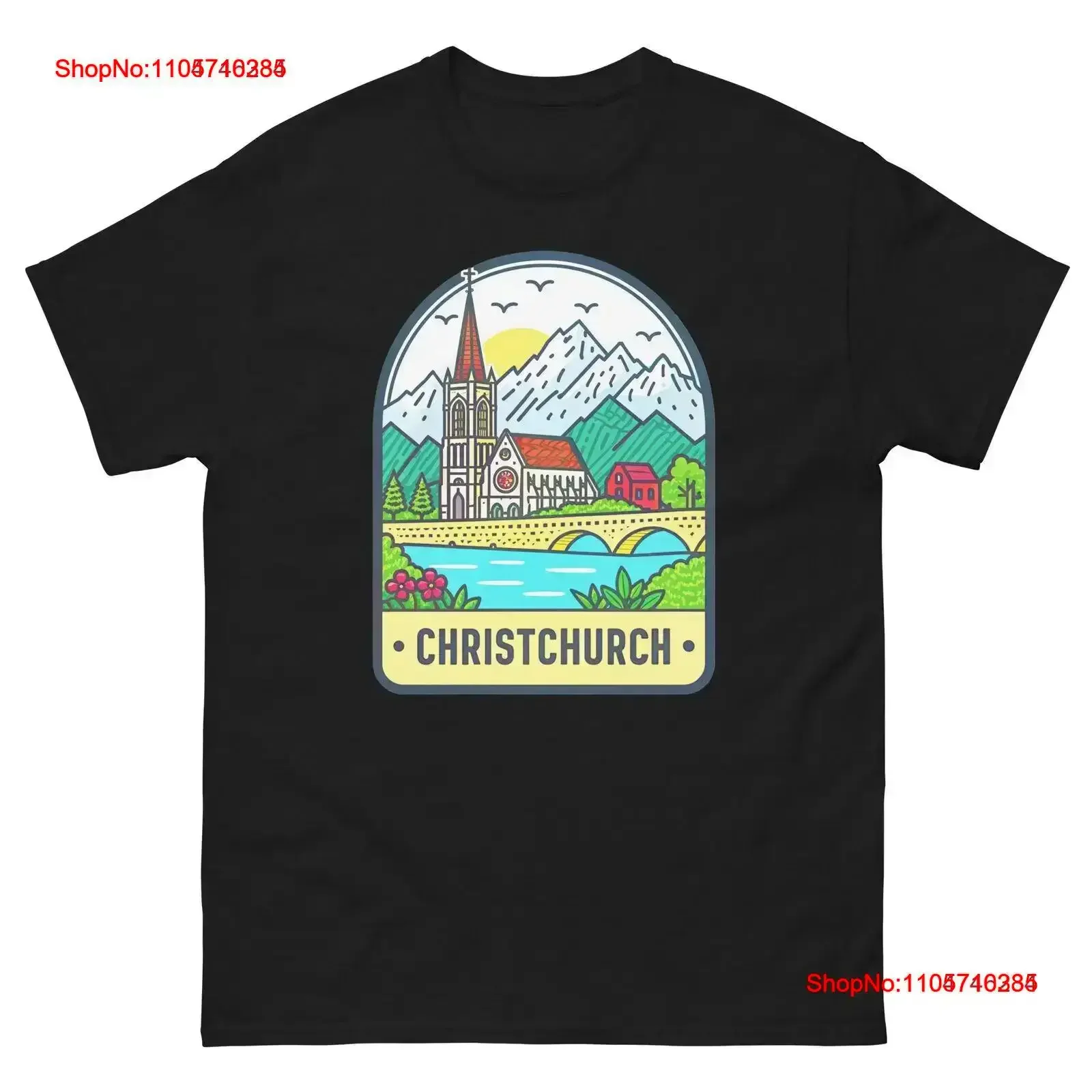 Christchurch World Travel Urban Area City T Shirt vintage Washed Slightly homme designer clothes graphic Breathable vintage