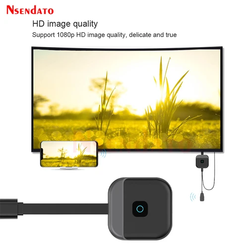 Imagen 2 del producto Mirascreen-Dongle de TV compatible con HDMI, receptor de TV Miracast, Airplay, Wifi, pantalla de espejo, 5G, 2,4G, 4K, 1080P