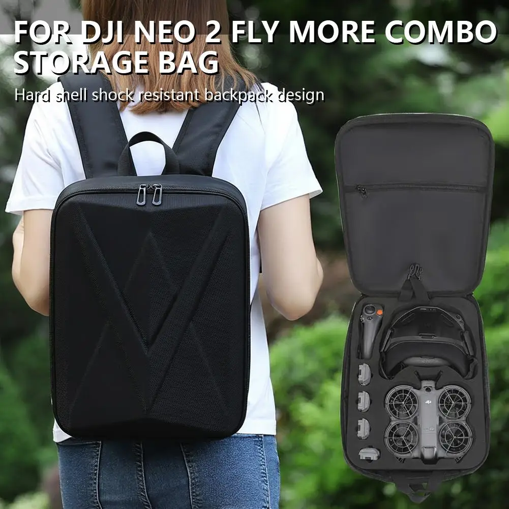 dji-neo-2用バックパックショルダーバッグキャリングケース、ポータブル防水ケース、djiドローンバックパックコンボドローン収納バッグ