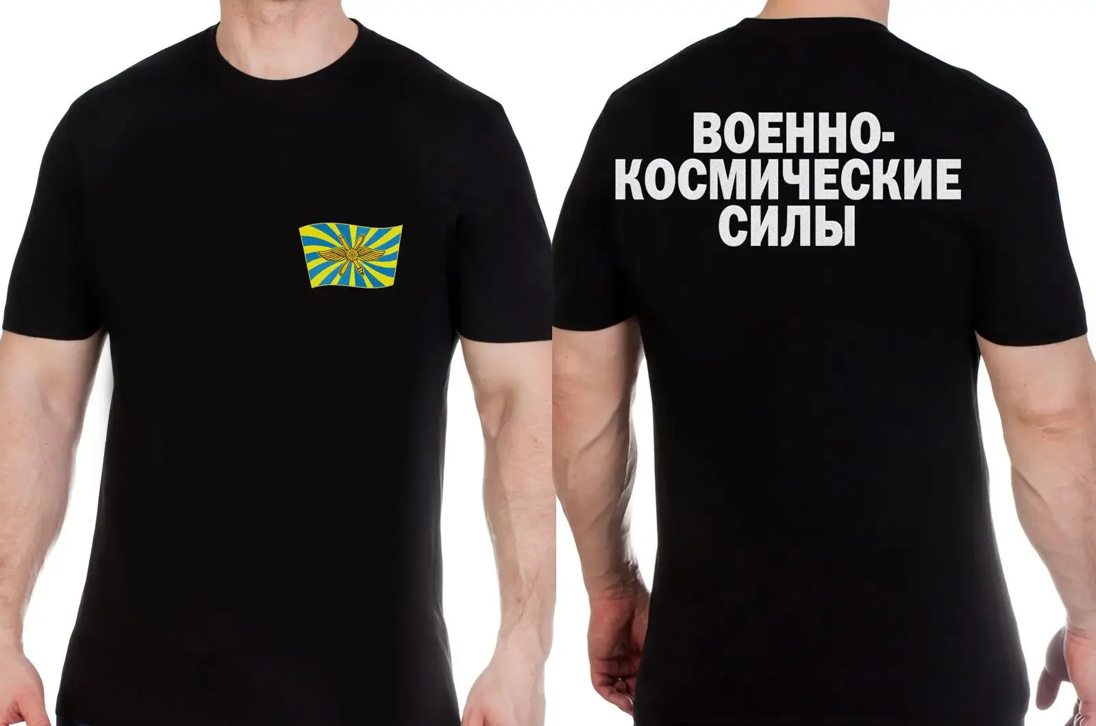 Russian Air Force Badge Flag Chest Emblem Printed T-Shirt 100% Cotton O-Neck Short Sleeve Summer Casual Mens T-shirt Streetwear