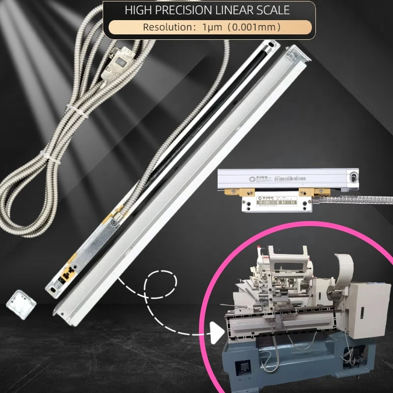 470 520 570 620 670 720 770mm 1micron TTL DRO Linear Glass Scale KA500 0.001mm Optical Encoder Ruler