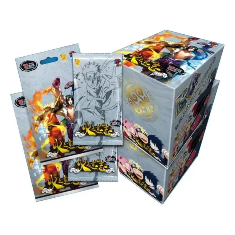 New Little Dinosaur Naruto Collection Card Original Anime Figure Rare Collection Cards SSP Flash Card Toy for Children Xmas Gift