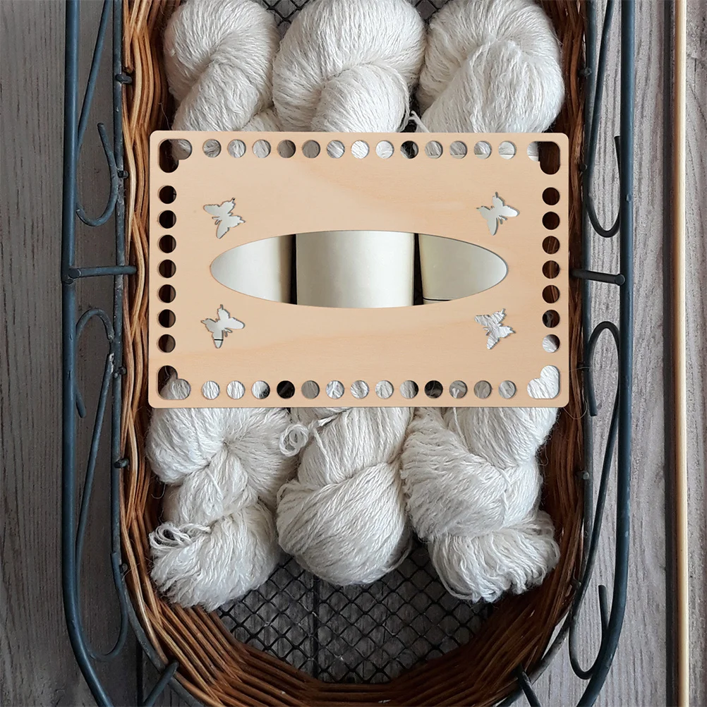 

4Pcs Wooden Crochet Bottom Bases Natural Wood Base for DIY Handbag Basket Weaving Durable Accessories with Pre-Drilled Holes