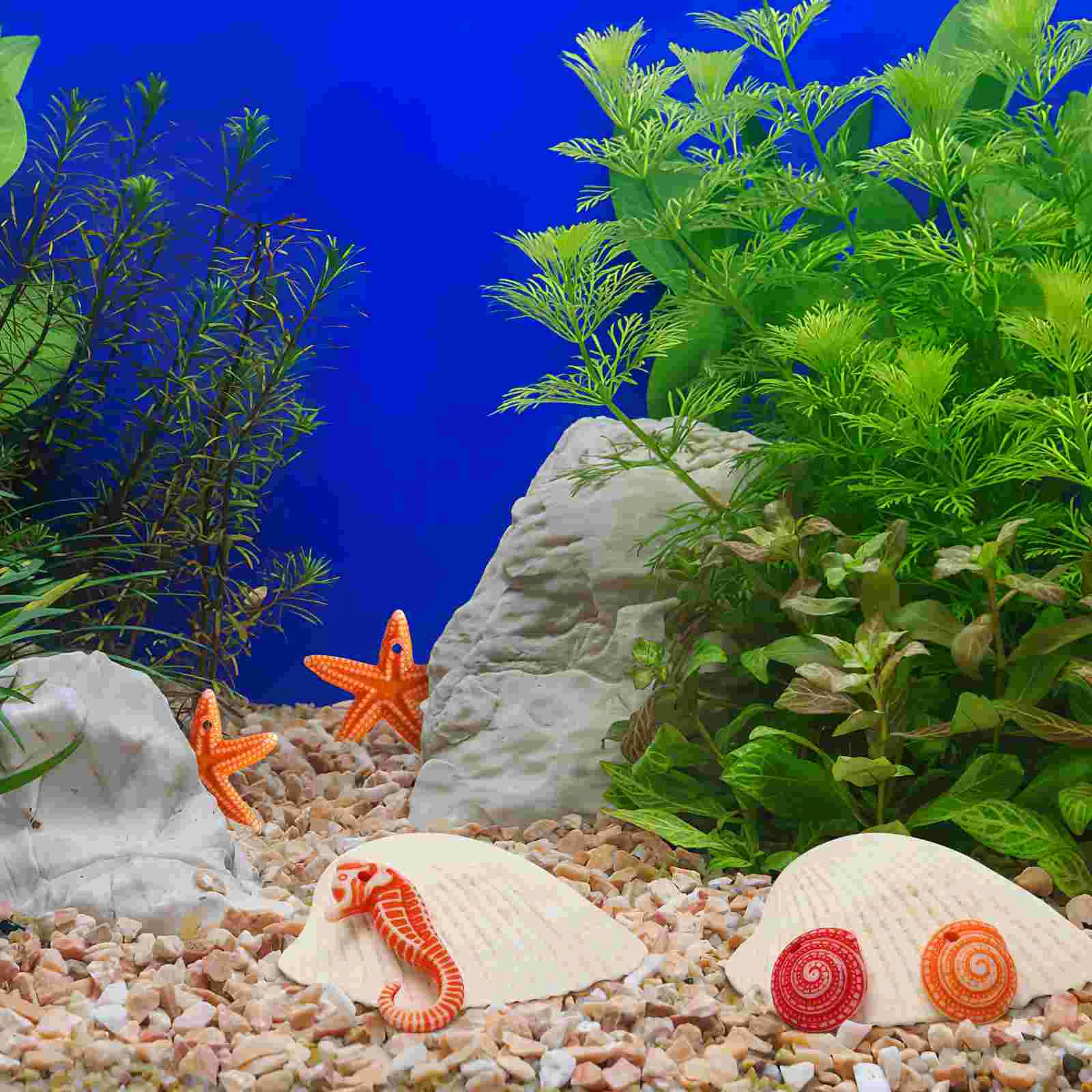 48 Pcs Sea Creature Ornaments Micro Landscape Decorations Jesus Flowerpot Marine Animals Landscaping Ocean Themed