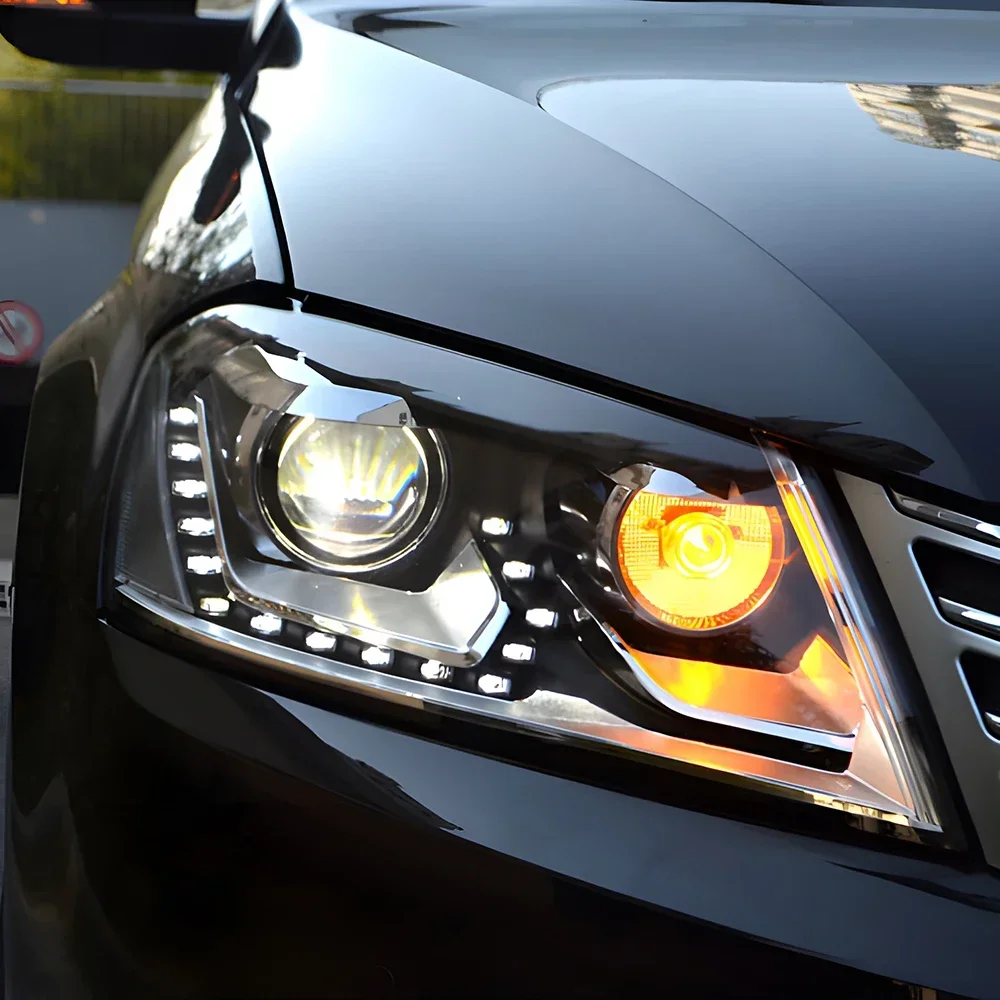 

Автомобильные фары в сборе для 2011-2015 европейской версии Passat B7 Magotan, обновление, стиль высокой конфигуринки, светодиодные автомобильные фары, аксессуары