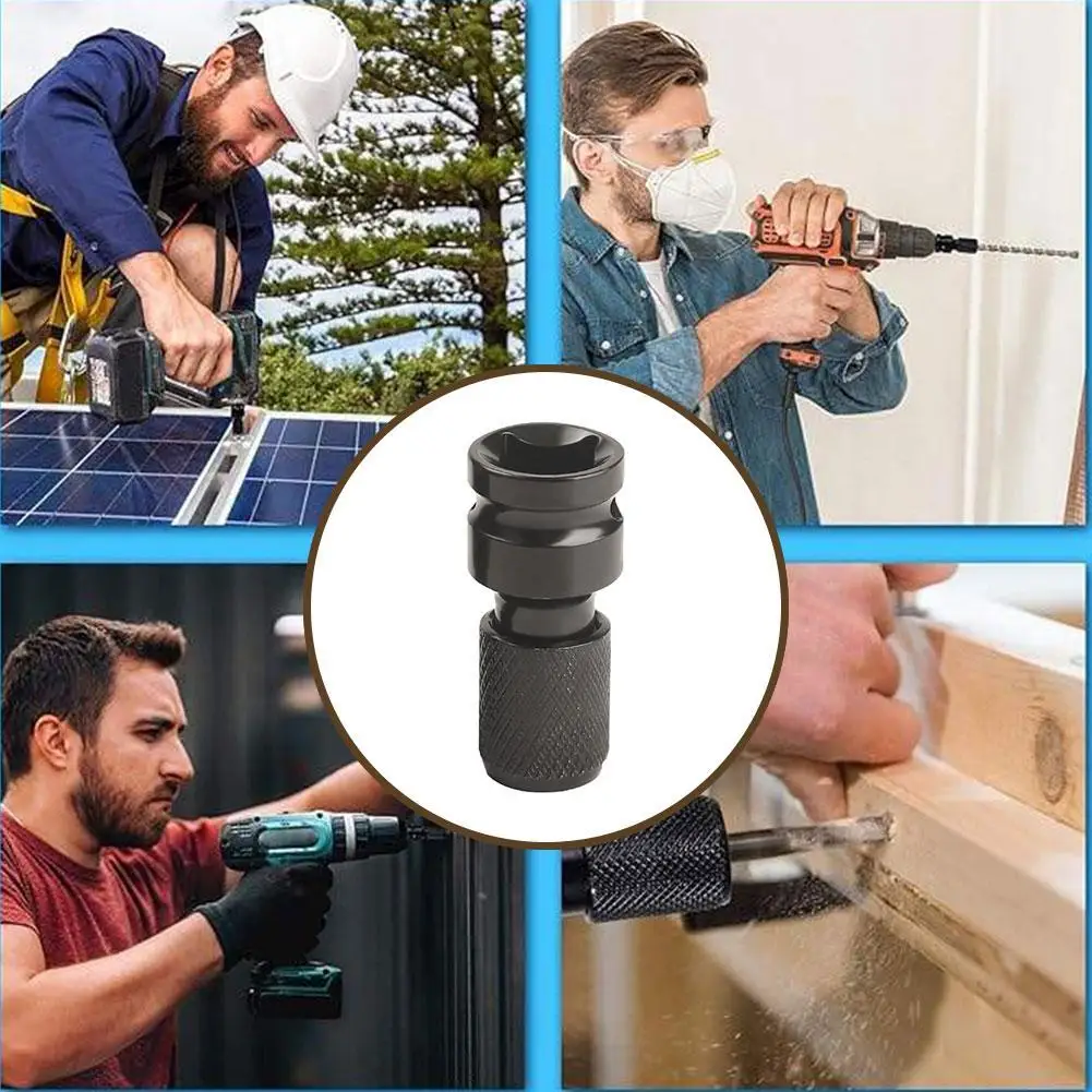 Adaptador de llave eléctrica de liberación rápida, adaptador de enchufe hembra, adaptador de mandril convertidor para accesorios de llave de impacto y trinquete