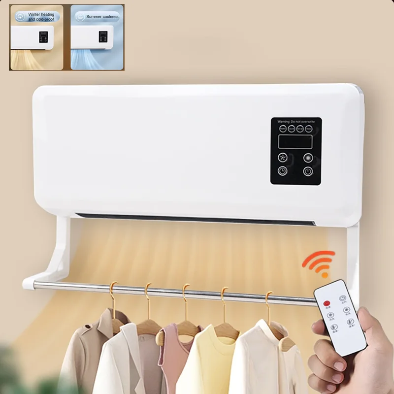 Nuevo aire acondicionado portátil sin conductos, ventilador y calentador de aire acondicionado montado en la pared, ventilador de aire acondicionado RV, calentador combinado dividido