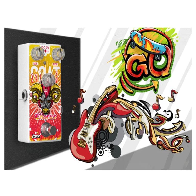 AP-511 Guitar Effect 12 Zodiac Series Goat Chorus Guitar Pedal Effect Chorus Mini Pedal Guitar Effects Accessories