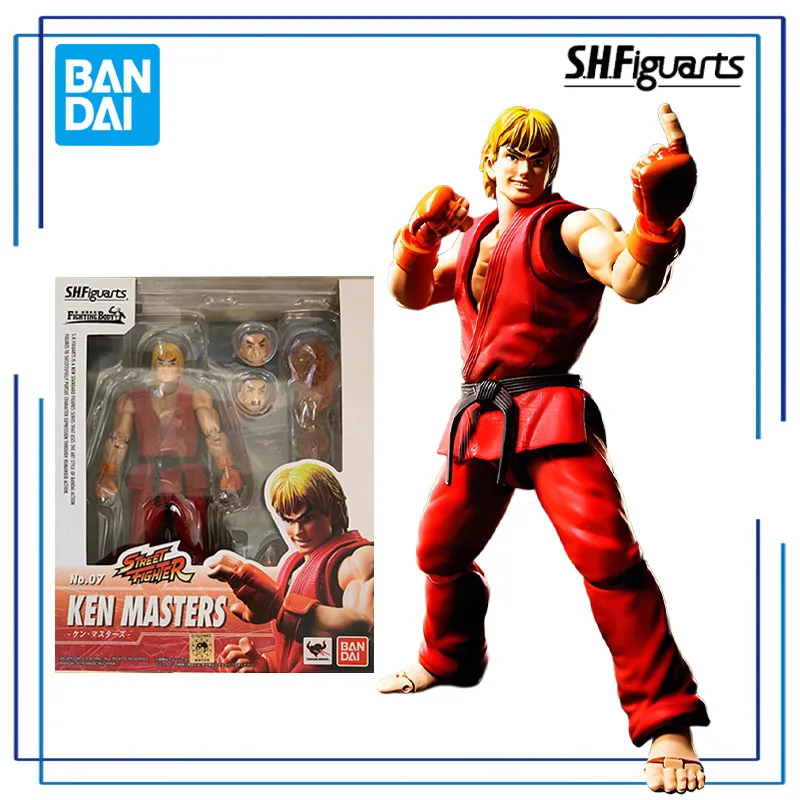 سلسلة بانداي الأصلية S.H.Figuarts 《Street Fighter》Chun - Li,Ken Masters,Sagat Figure Assembly Ornament Toys نموذج قابل للجمع #1