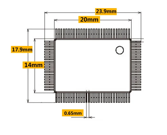 BM11172 مبرمج محول PM-RTC005-366A محول IC51-1004-814-1 QFP100 TQFP100 اختبار المقبس