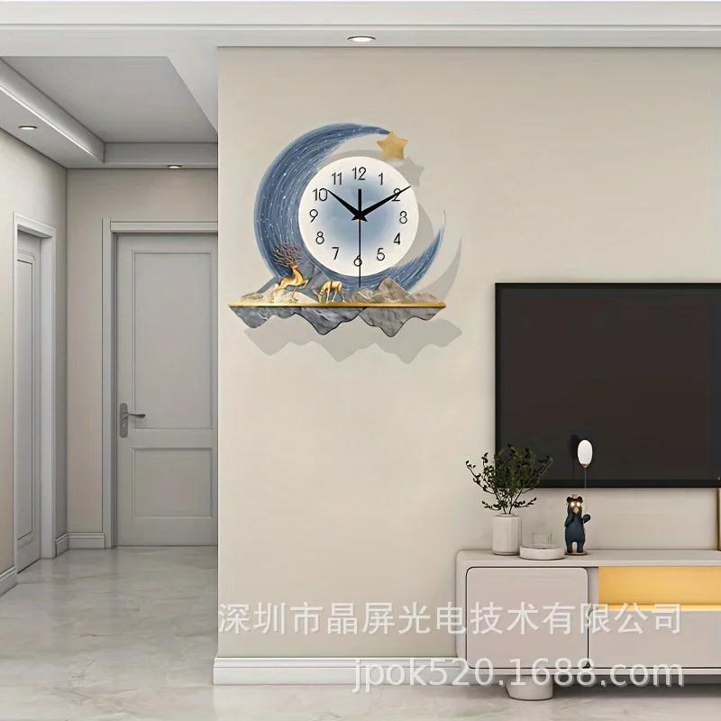 

Source factory custom cross-border modern simple living room decorative clock fashion art clock