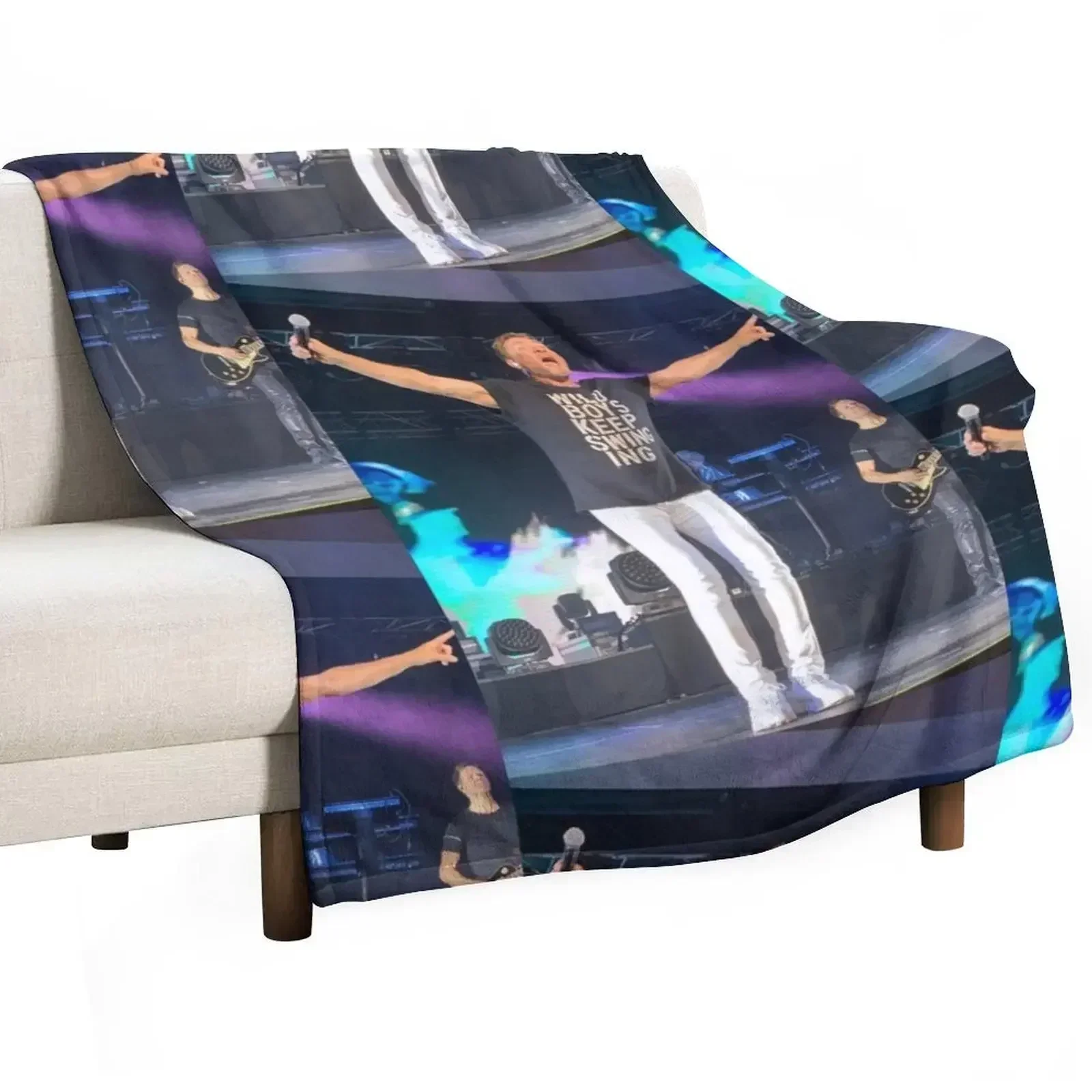 Duran Duran’s Simon LeBon Throw Blanket Polar warm winter Nap Sofas Personalized Gift Furrys Blankets