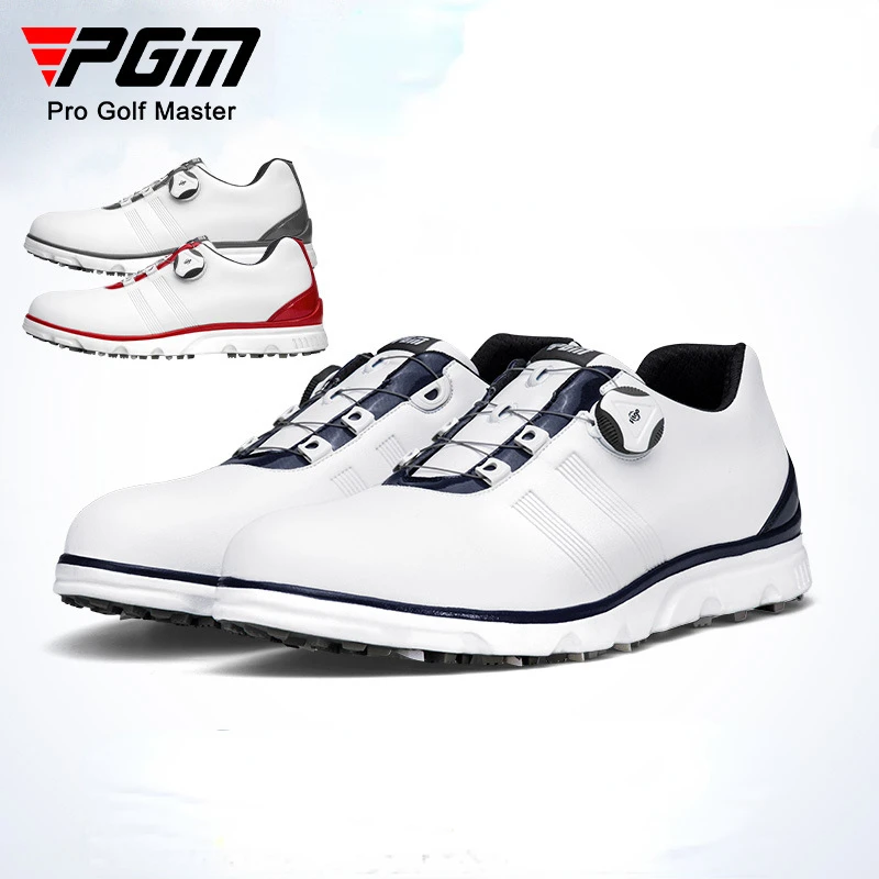 

PGM Golf Shoes Men Waterproof Breathable Men's Golf Shoes Male Rotating Shoelaces Sports Sneakers Non-slip Trainers XZ164