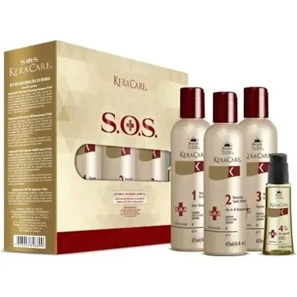 Avlon KeraCare SOS Reconstrução Extrema - Caixa with 4 Produtos