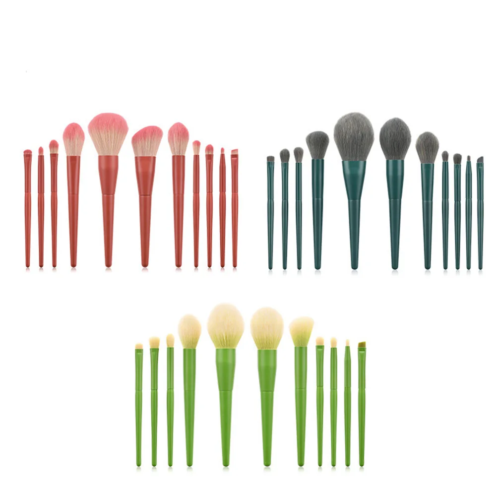 11 Pcs Professional Makeup Brushes Powder Foundation Eyeshadow Make Up Brushes Set Hair Synthetic Cosmetics  Brush