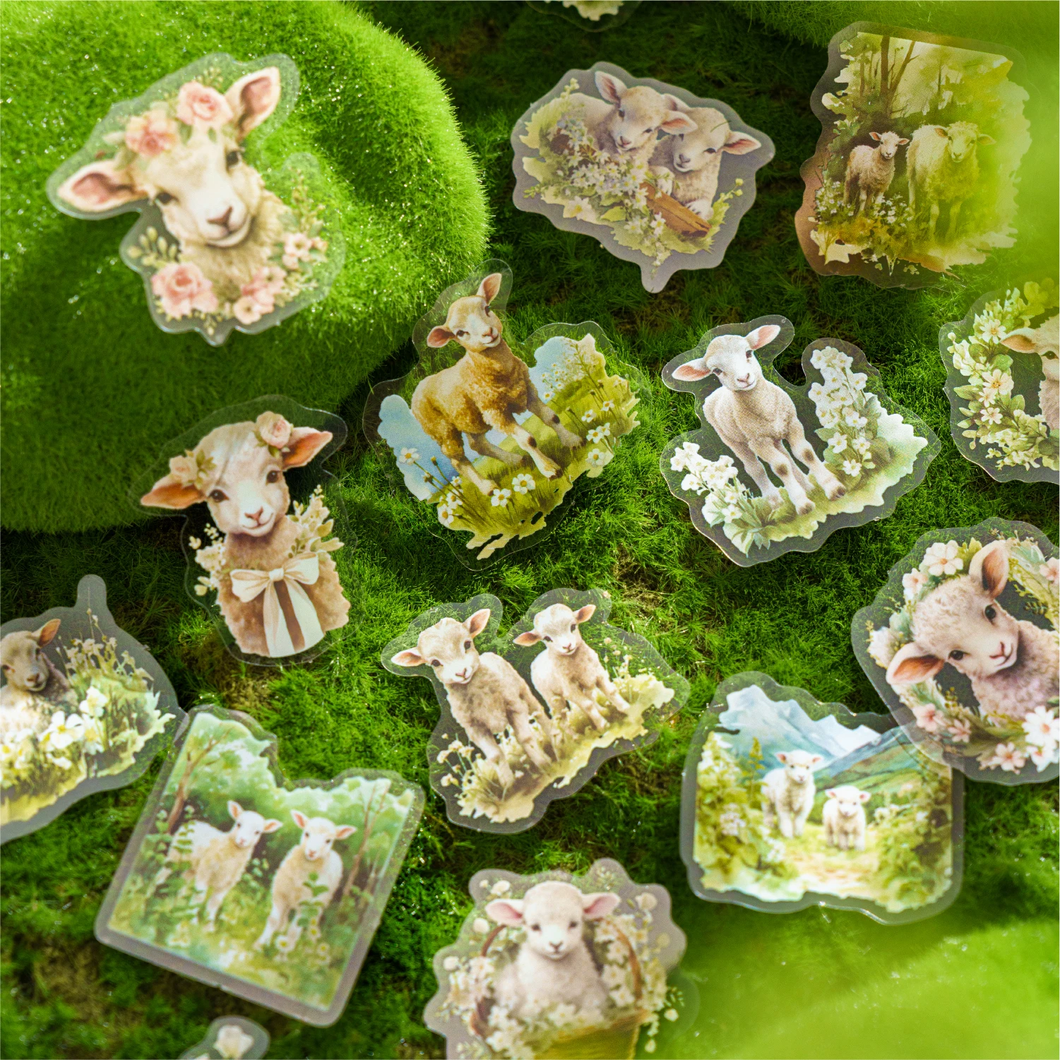 

40pcs/pack Forest plants and animals PET Stickers DIY Scrapbooking Collage Diary Decor Stationery Album Materials Stickers