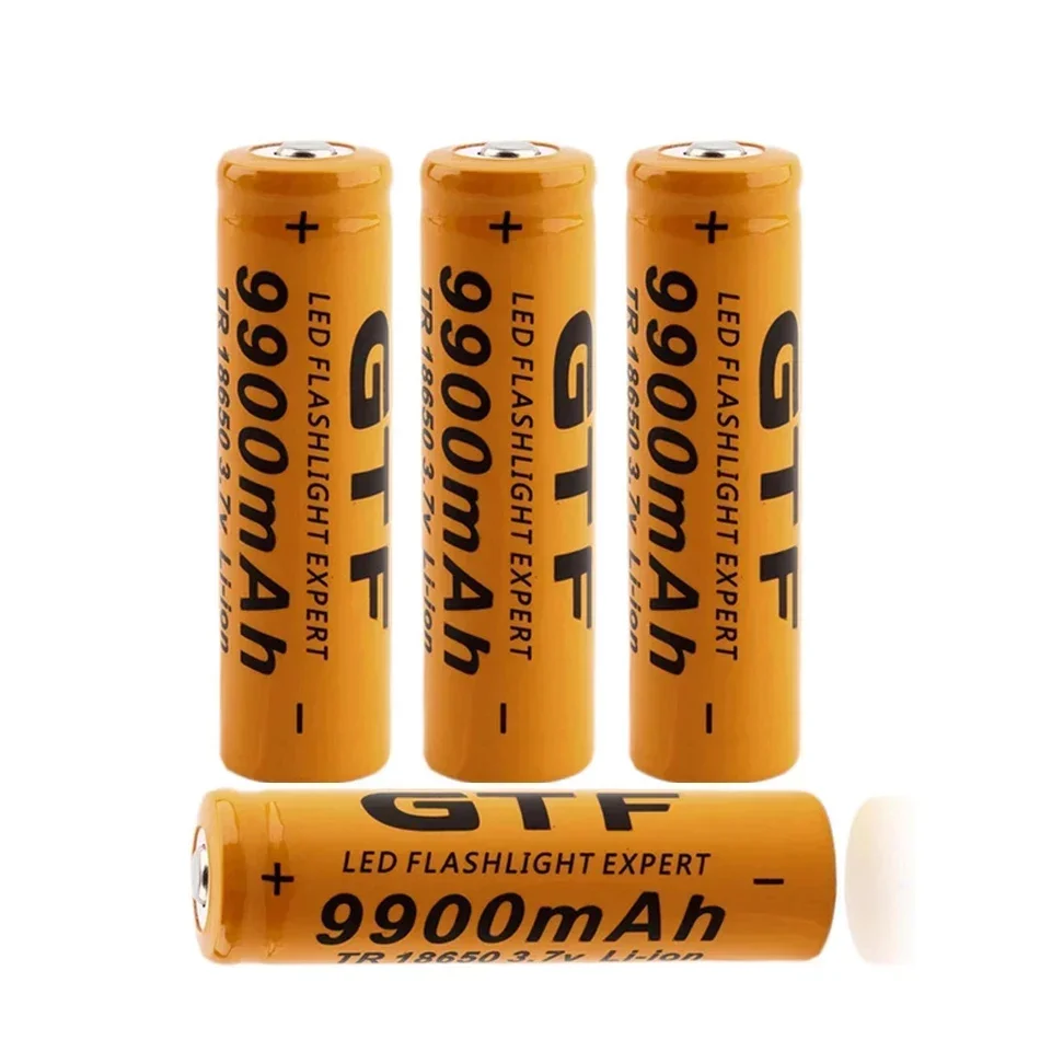 New 18650 Battery 3.7V 9900mAh Rechargeable Lithium-ion Battery for New High-quality Thermal LED Flashlights