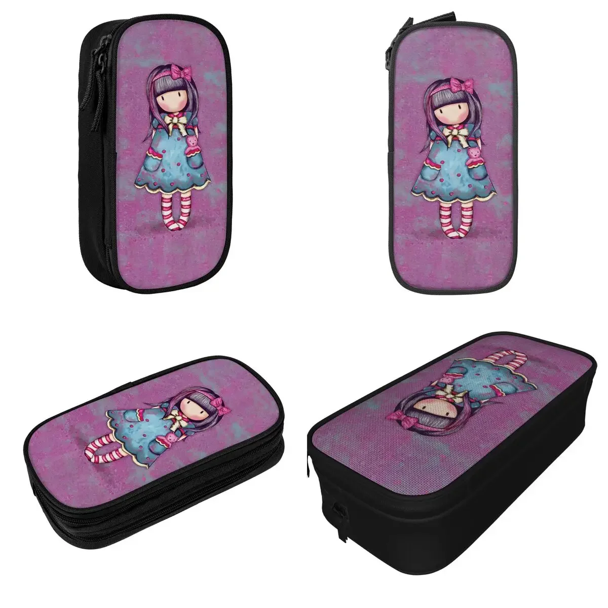 Santoro-Gorjuss Doll Pencil Cases Cartoon Pencilcases Pen Box for Girl Boy Large Storage Bag School Supplies Gifts Stationery