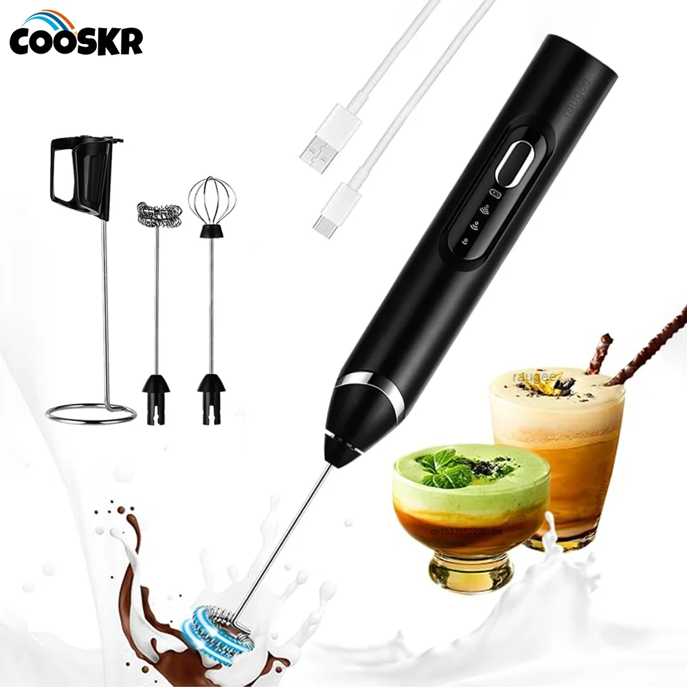 

Мини-спнигатель молока, электрический блендер для крема, USB перезаряжаемый вспениватель молока, беспроводной кофеварка, ручной взбиватель яиц с подставкой