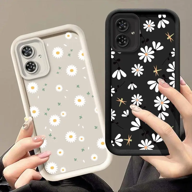 G54 Fallen Flowers New Sky Eye Phone Case For Motorola Moto G54 Shatterproof Camera Protection Moto G54Power Soft Back Cover