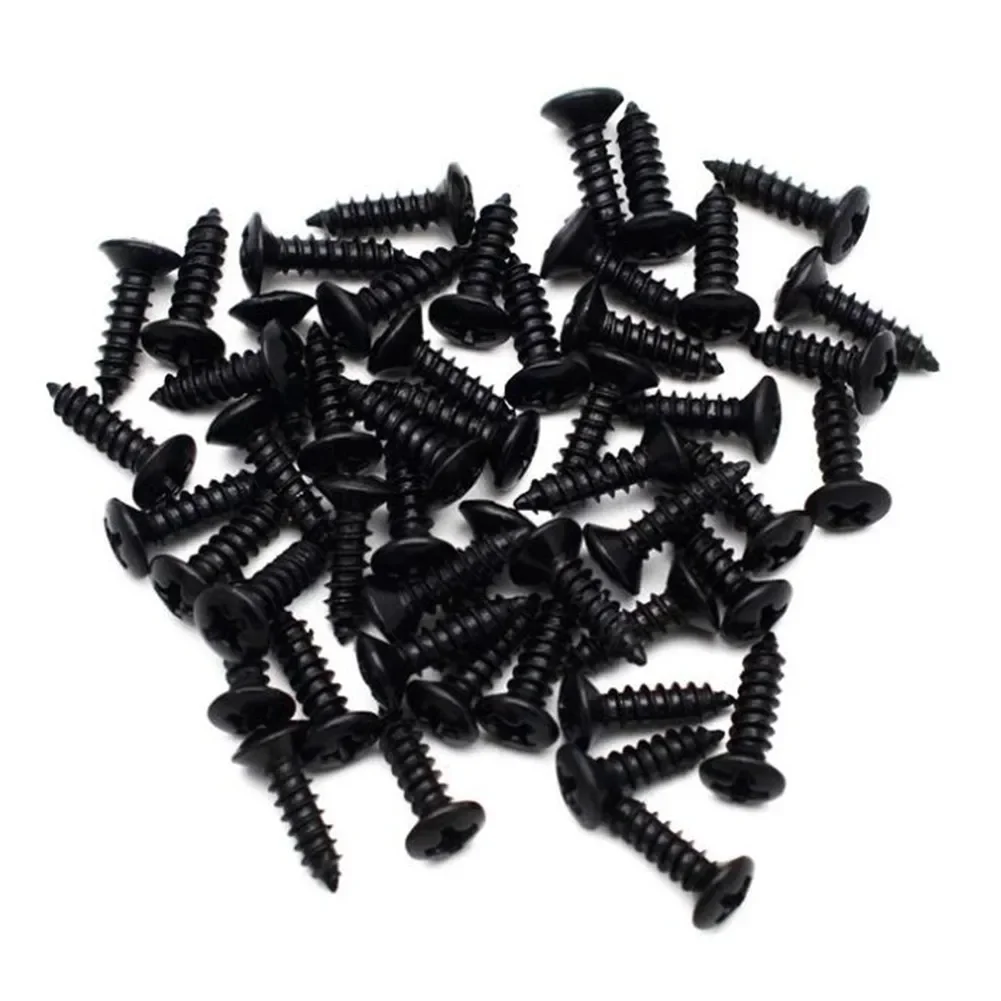 Box Guitar Pickguard Screws For ST Electric Guitar Guitar Metal Pickguard Scratchplate Screws 50PCS Bass Newest