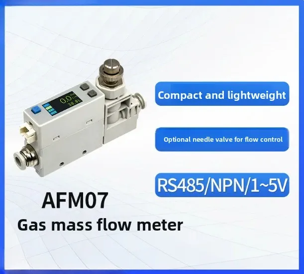 Thermal Gas Mass Flowmeter Compressed Air AFM07 Series Replacement SMC Flow Switch