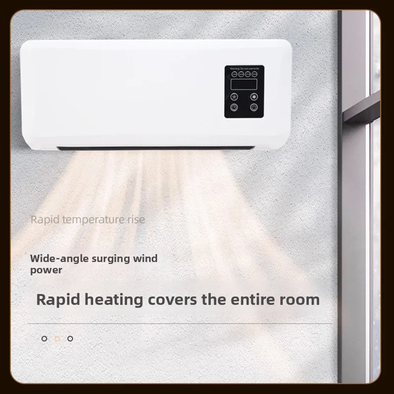 モバイル小型エアコン温風扇浴室ヒーター家庭用寝室壁掛けヒーター電気ヒーター